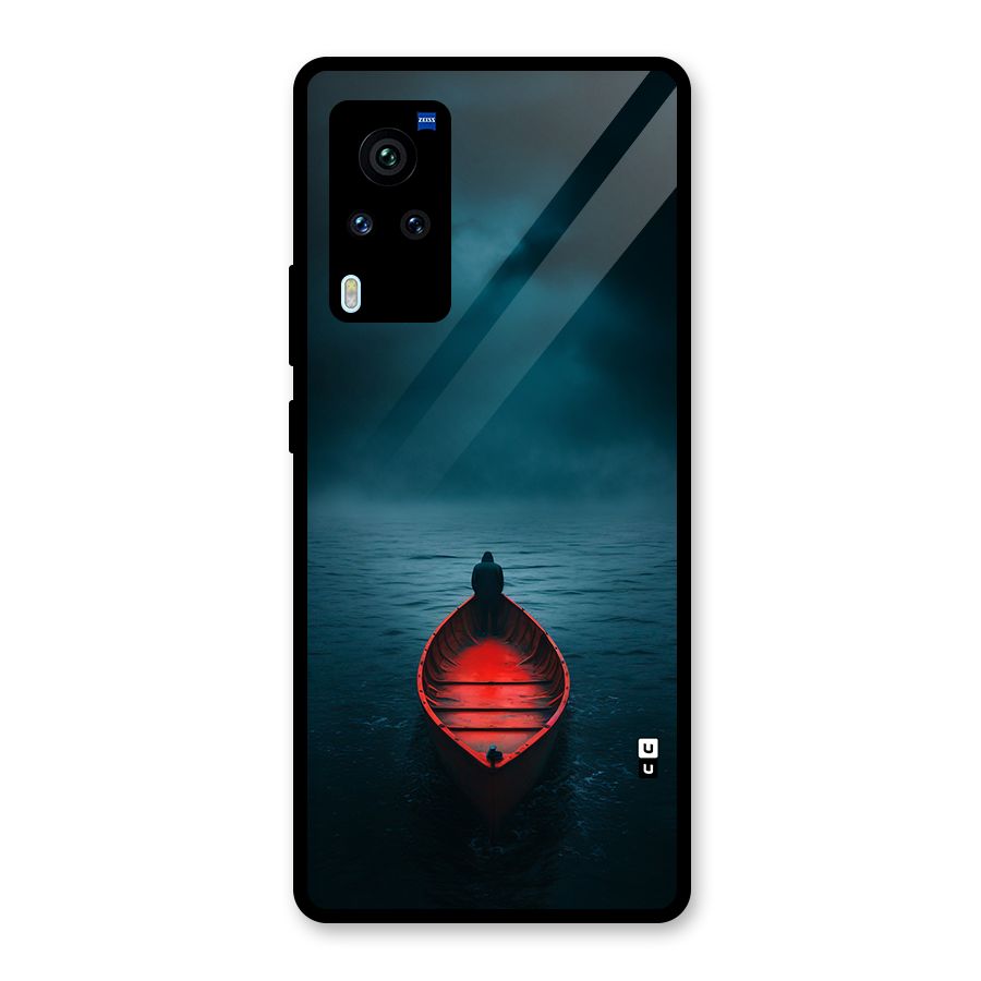 Floating Boat Glass Back Case for Vivo X60 Pro