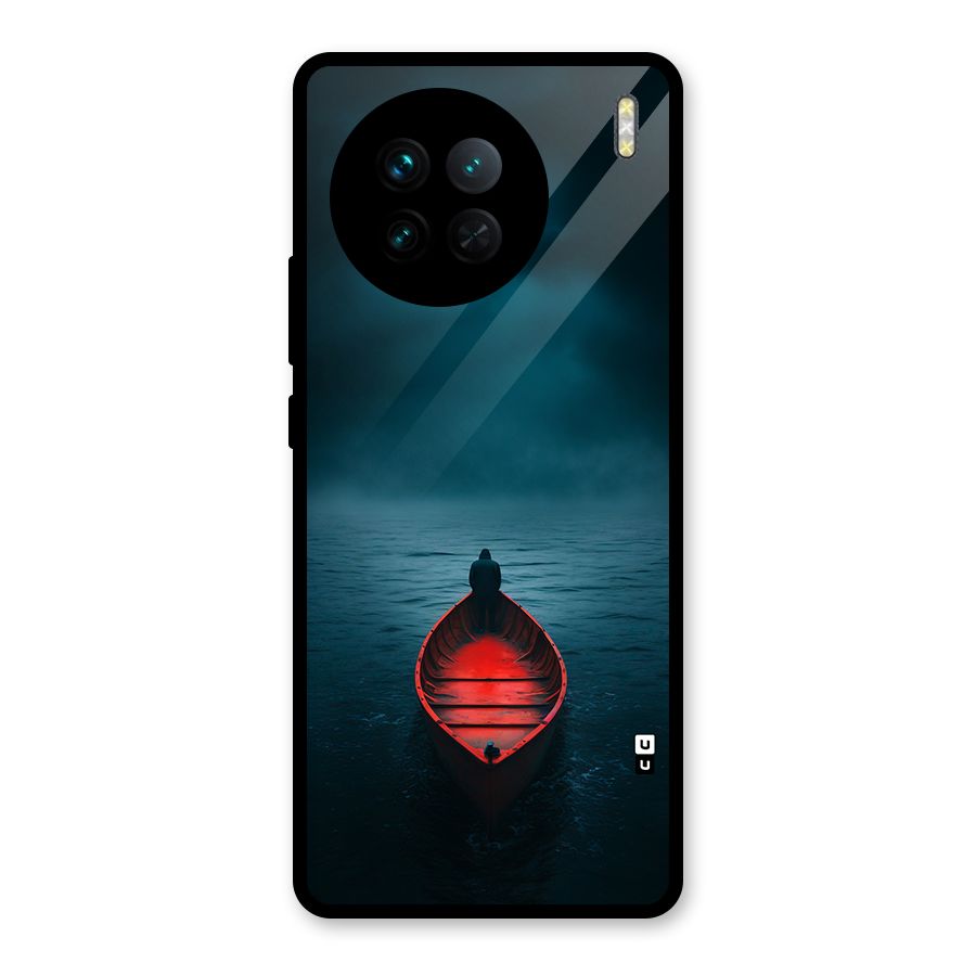 Floating Boat Glass Back Case for Vivo X90