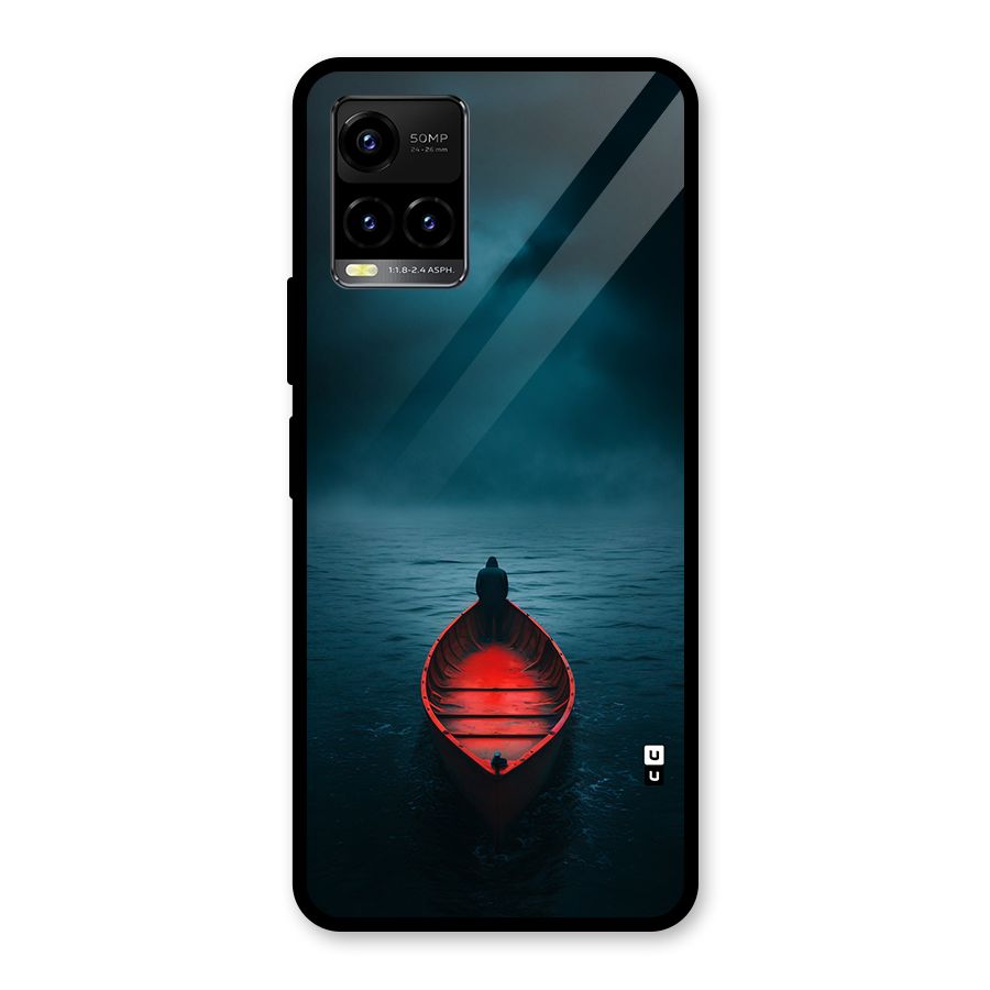Floating Boat Glass Back Case for Vivo Y21T