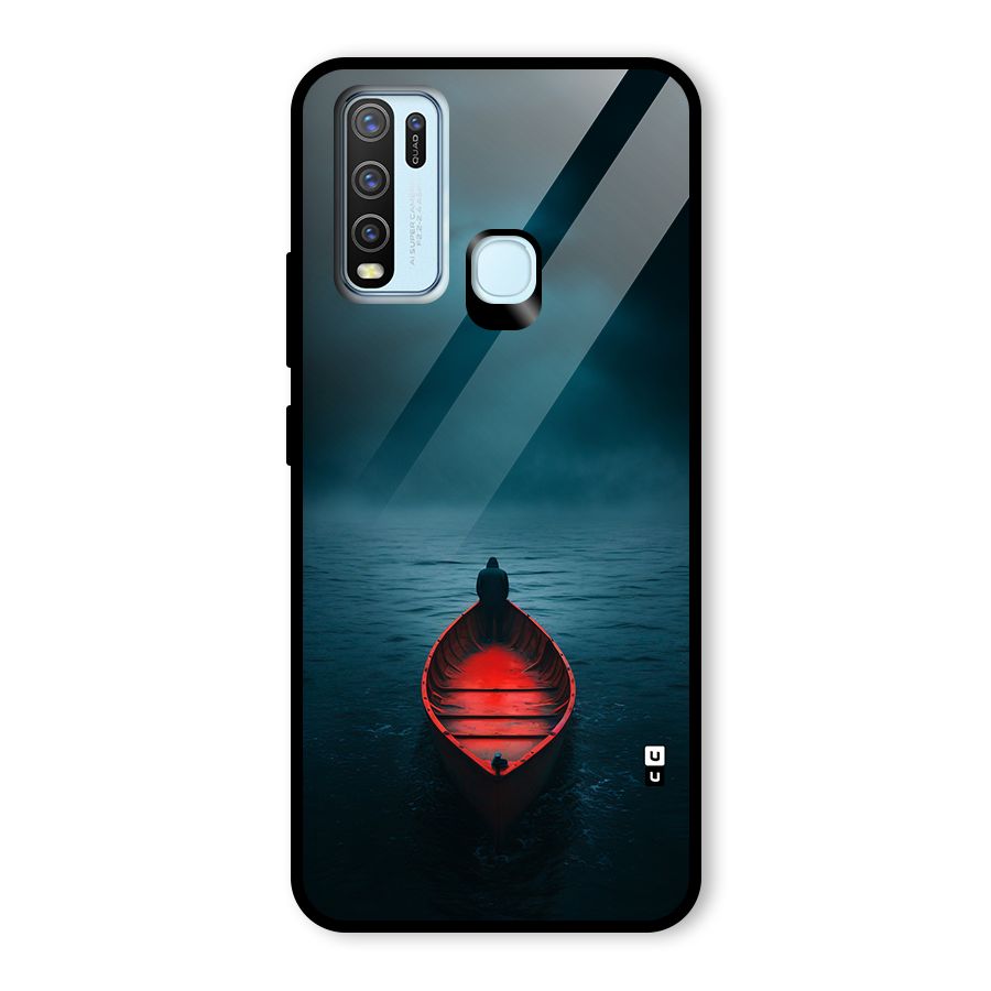 Floating Boat Glass Back Case for Vivo Y30