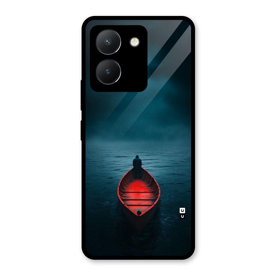 Floating Boat Glass Back Case for Vivo Y36