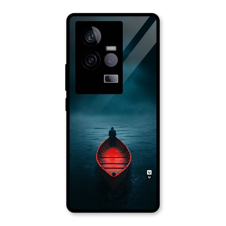 Floating Boat Glass Back Case for Vivo iQOO 11 5G