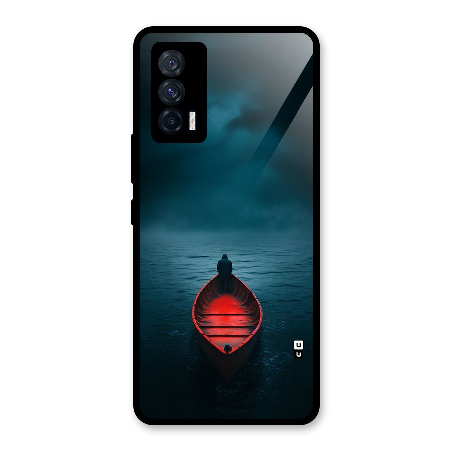 Floating Boat Glass Back Case for Vivo iQOO 7 5G