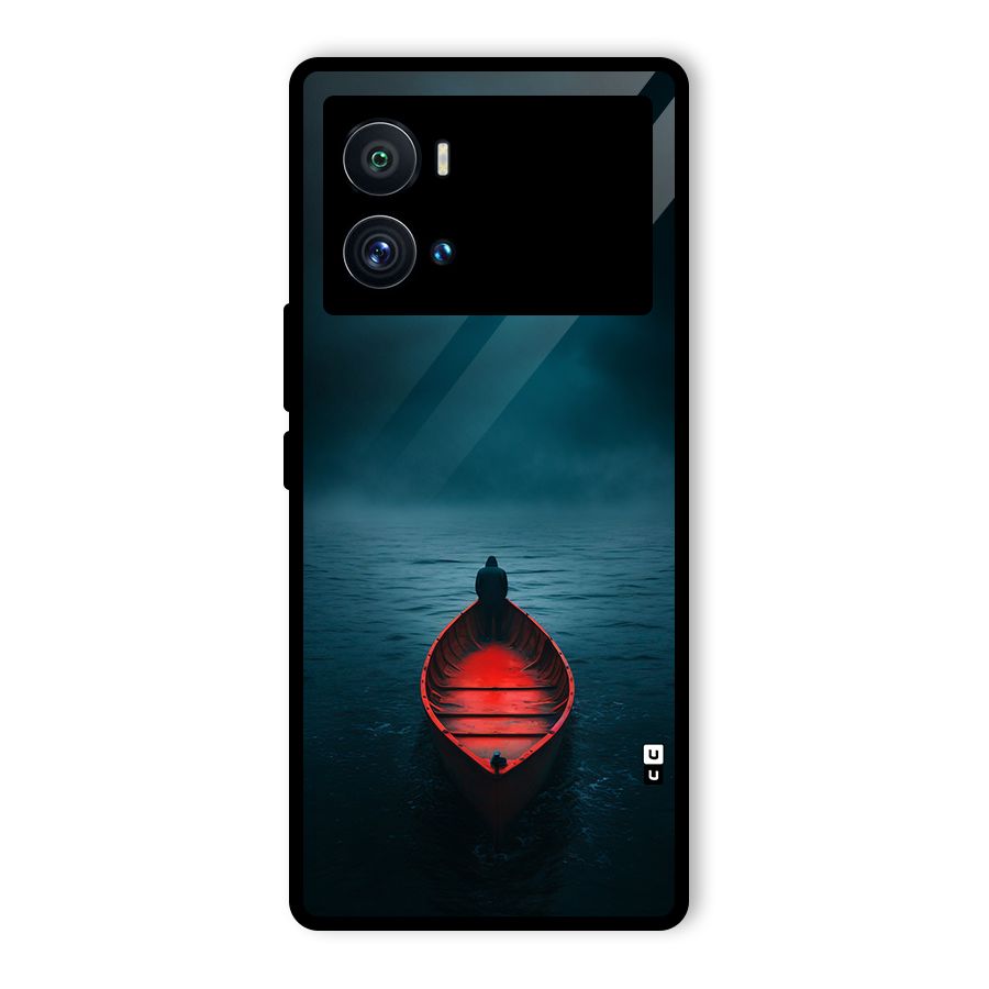 Floating Boat Glass Back Case for Vivo iQOO 9 Pro