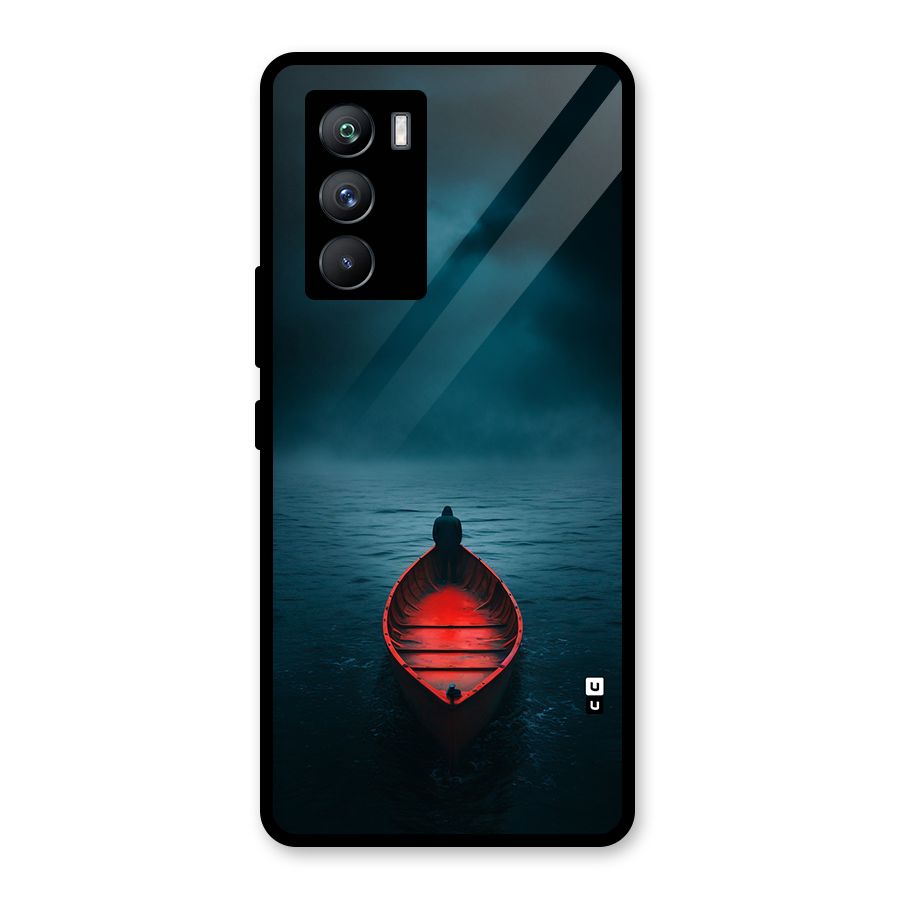 Floating Boat Glass Back Case for Vivo iQOO 9 SE