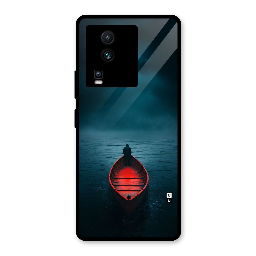 Floating Boat Glass Back Case for Vivo iQOO Neo 7 Pro