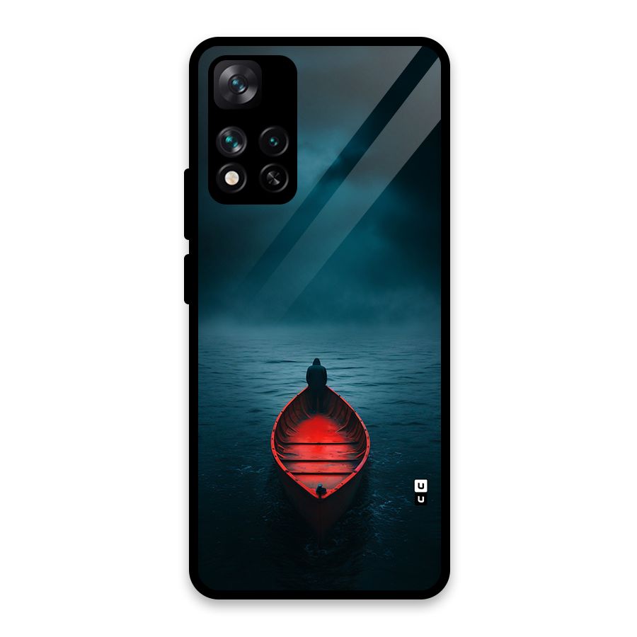 Floating Boat Glass Back Case for Xiaomi 11i 5G