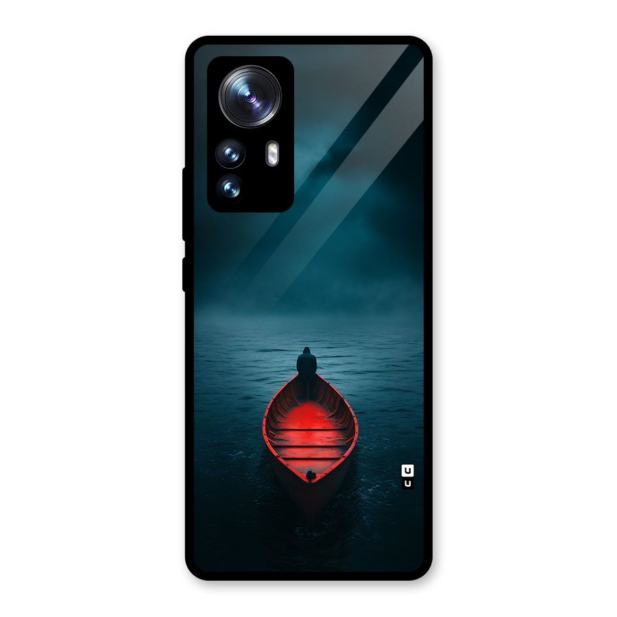 Floating Boat Glass Back Case for Xiaomi 12 Pro