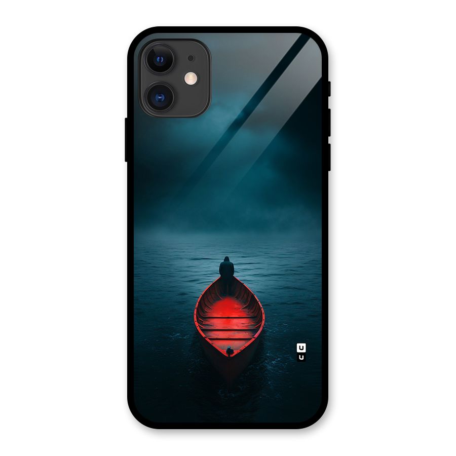 Floating Boat Glass Back Case for iPhone 11