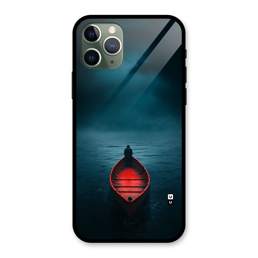 Floating Boat Glass Back Case for iPhone 11 Pro