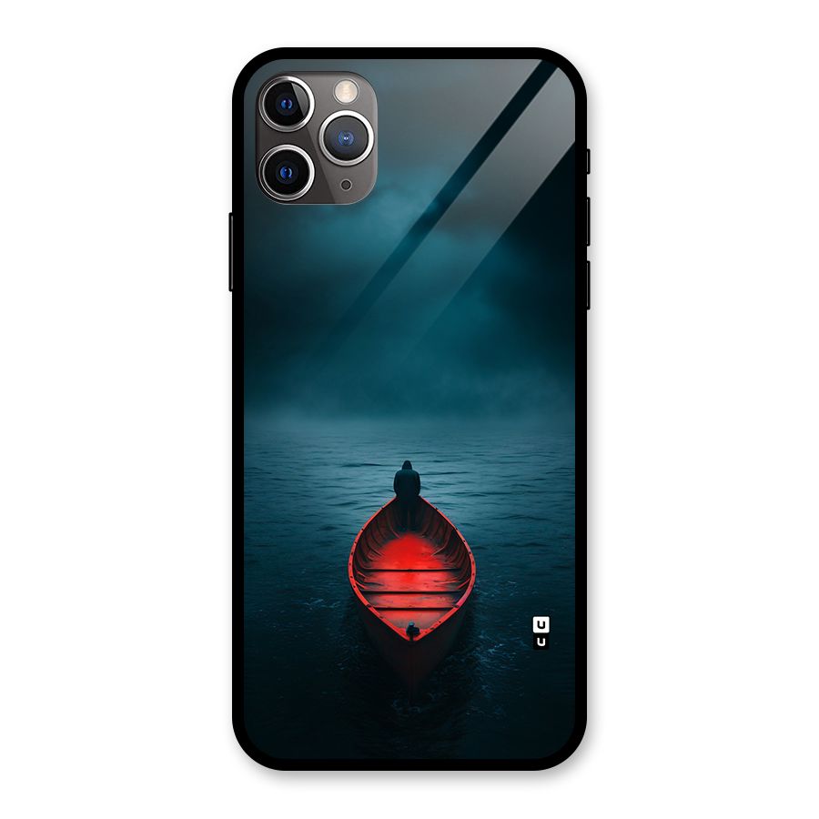 Floating Boat Glass Back Case for iPhone 11 Pro Max
