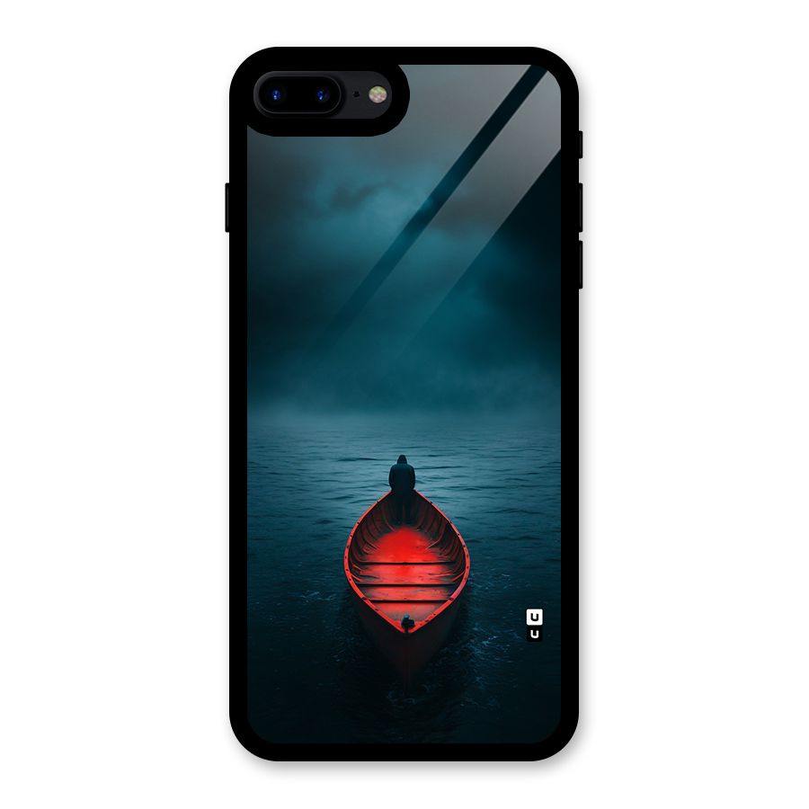 Floating Boat Glass Back Case for iPhone 7 Plus