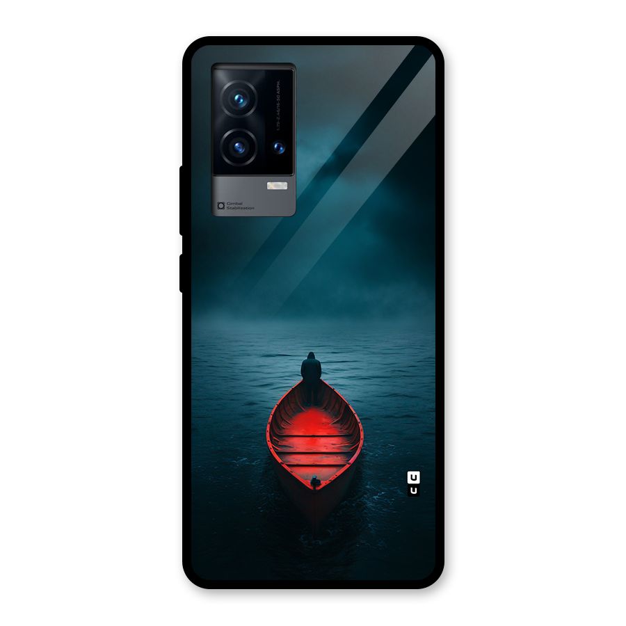 Floating Boat Glass Back Case for iQOO 9 5G