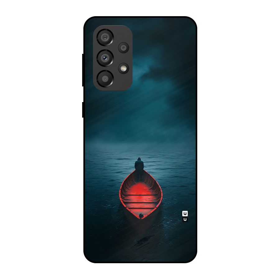 Floating Boat Metal Back Case for Galaxy A33 5G