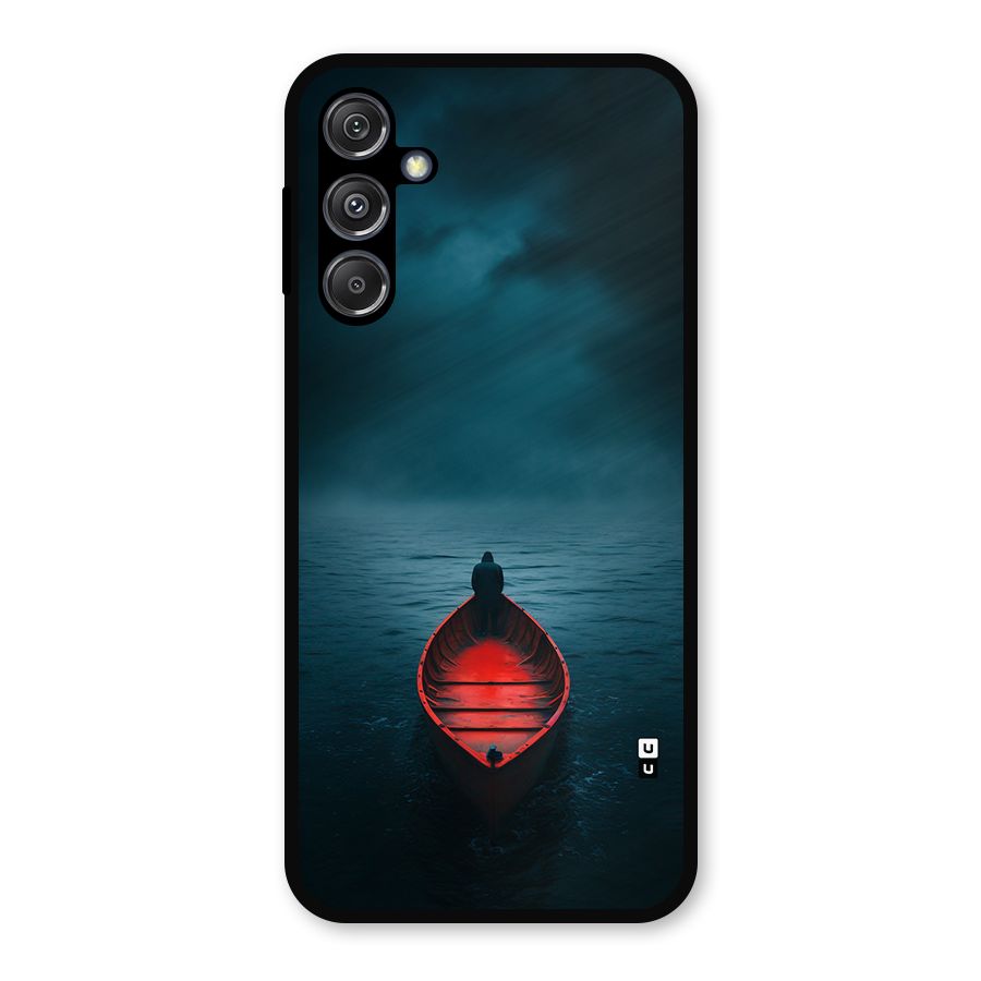 Floating Boat Metal Back Case for Galaxy M34 5G