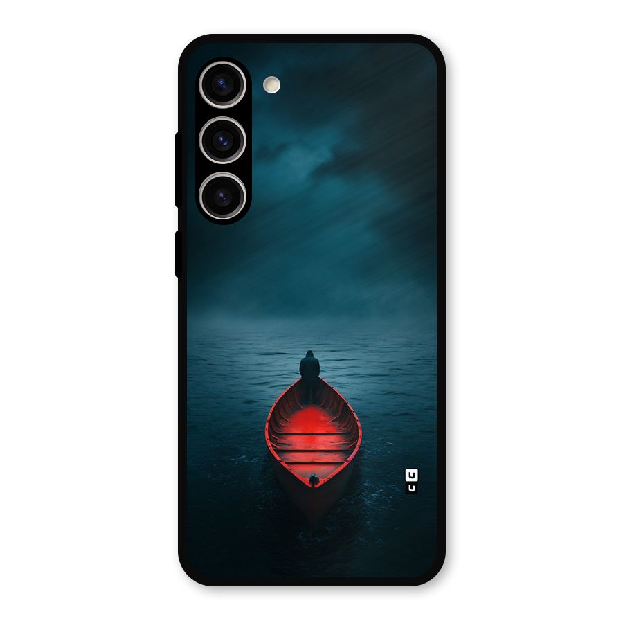 Floating Boat Metal Back Case for Galaxy S23 Plus