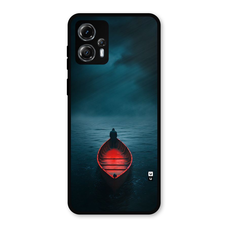 Floating Boat Metal Back Case for Moto G13