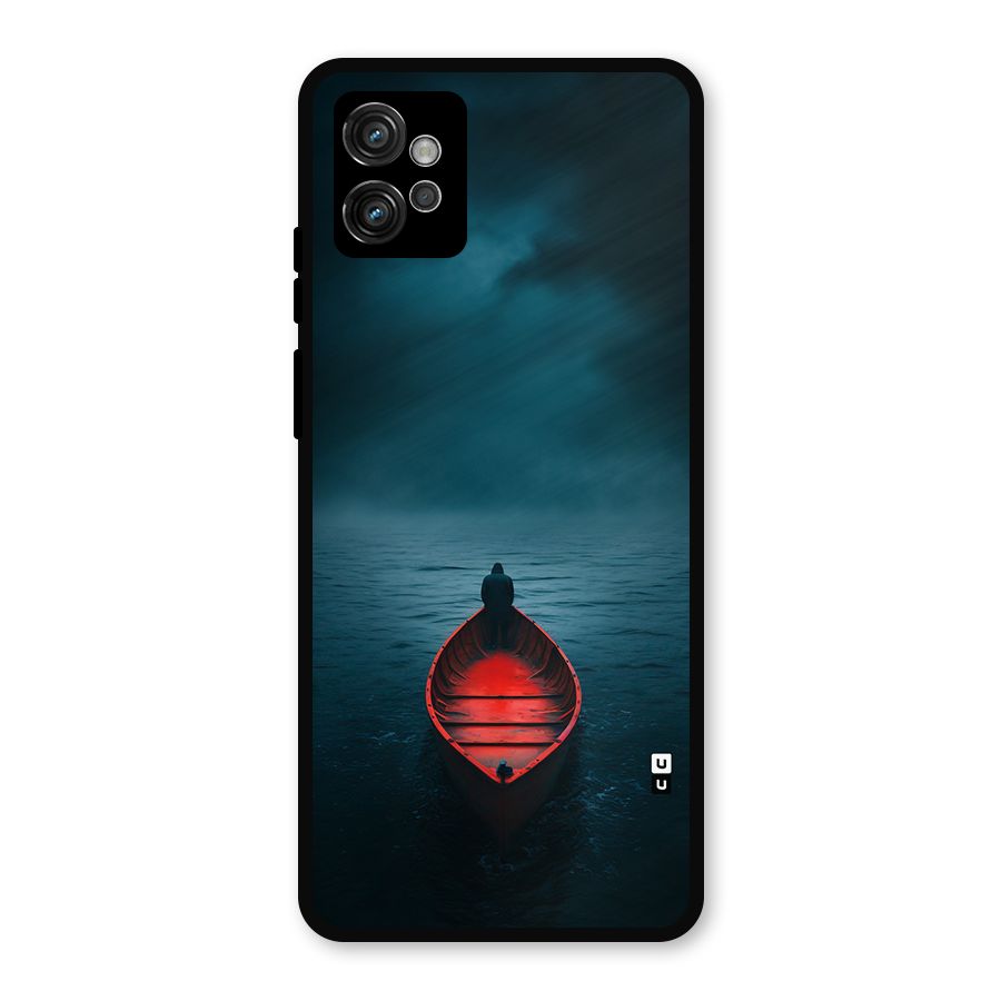 Floating Boat Metal Back Case for Moto G32