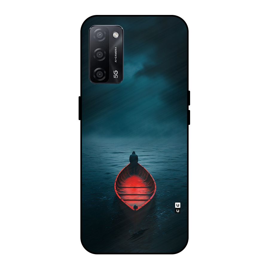 Floating Boat Metal Back Case for Oppo A53s 5G