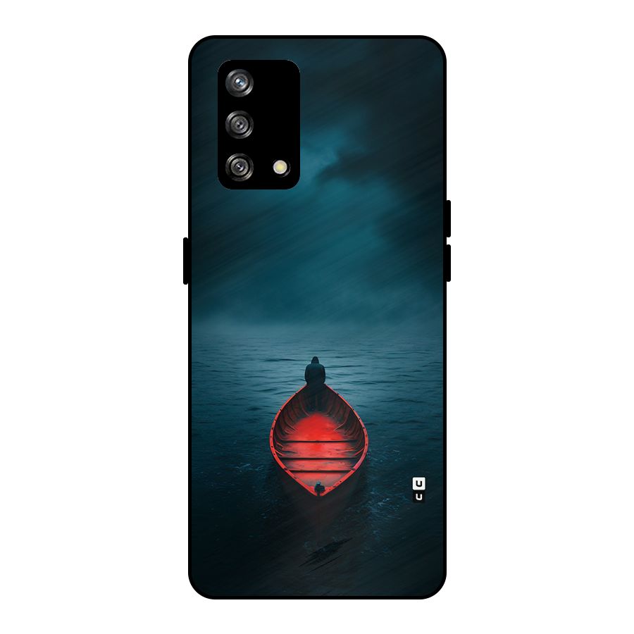 Floating Boat Metal Back Case for Oppo F19
