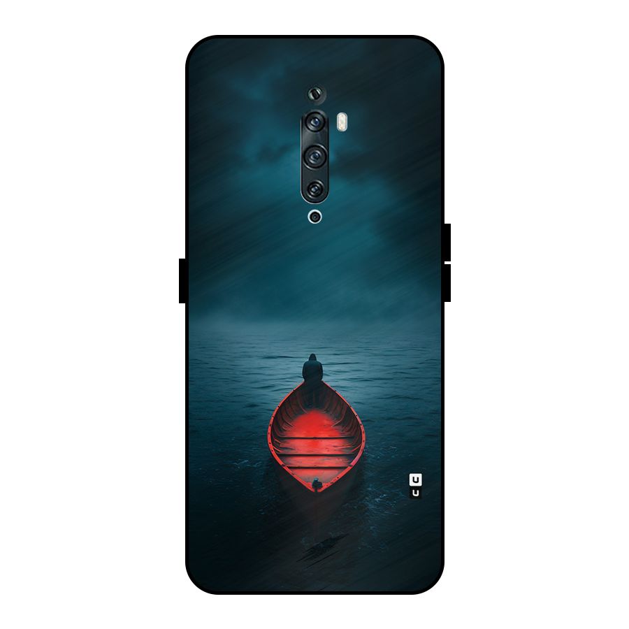 Floating Boat Metal Back Case for Oppo Reno2 F