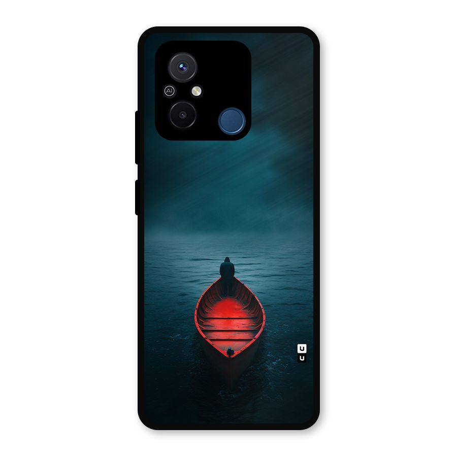 Floating Boat Metal Back Case for Poco C55