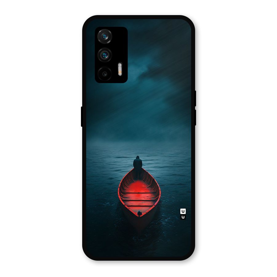 Floating Boat Metal Back Case for Realme X7 Max