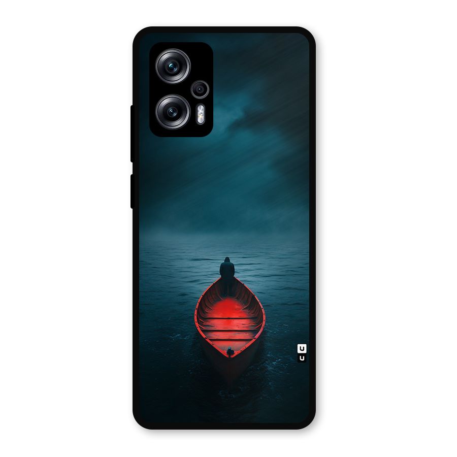 Floating Boat Metal Back Case for Redmi K50i