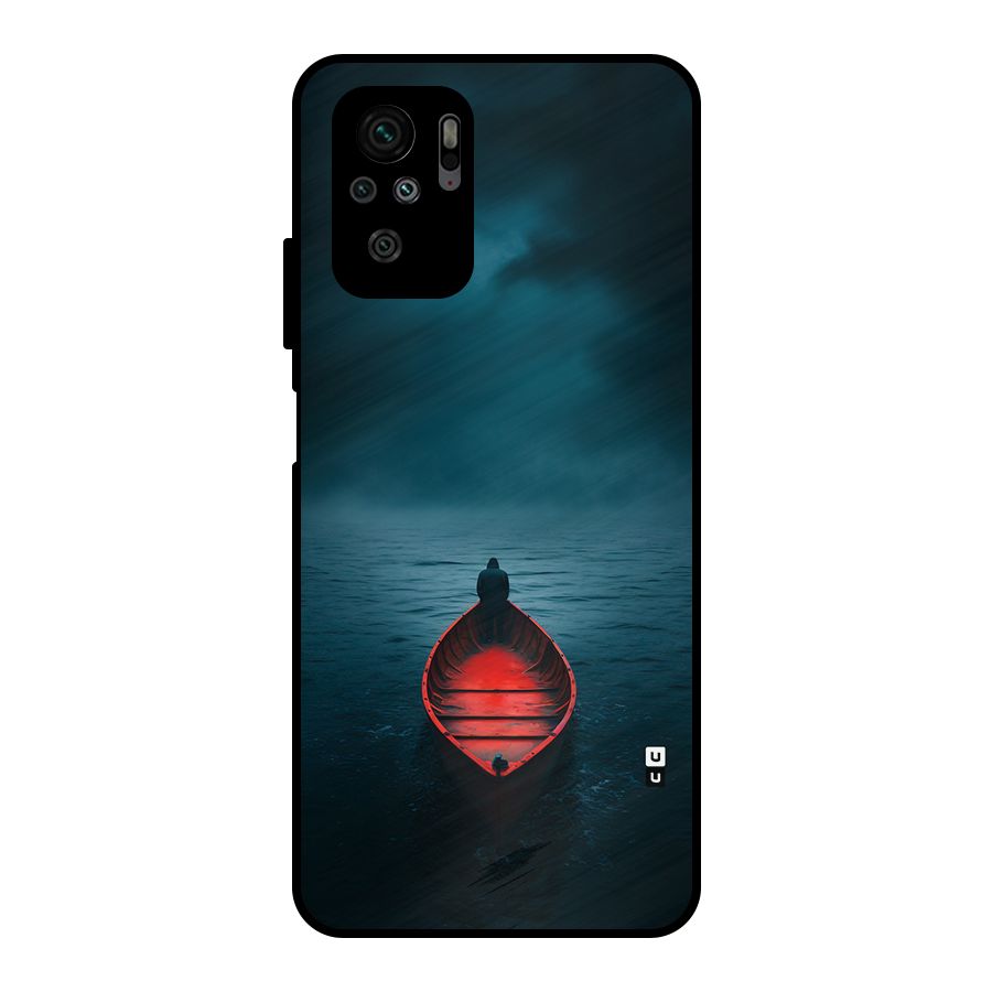 Floating Boat Metal Back Case for Redmi Note 10S