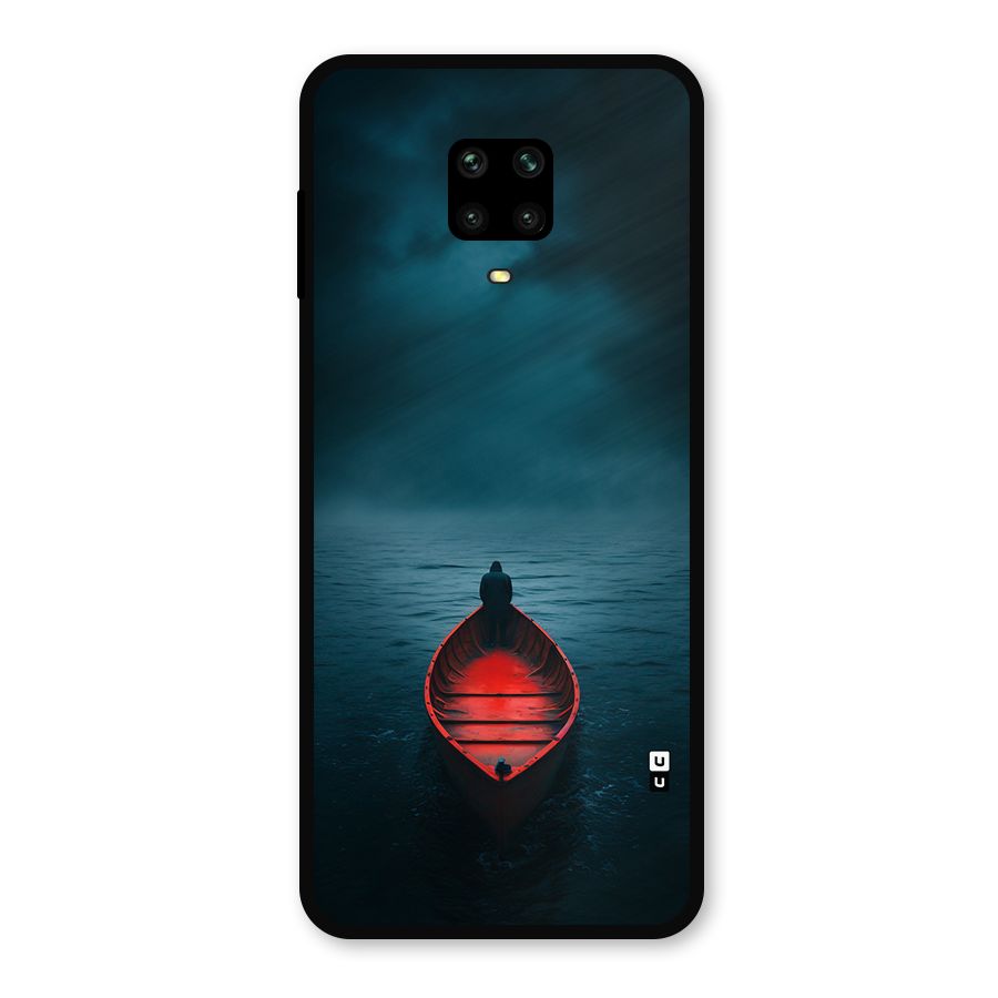 Floating Boat Metal Back Case for Redmi Note 9 Pro Max