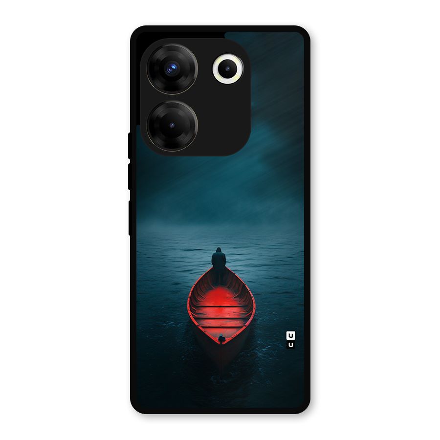 Floating Boat Metal Back Case for Tecno Camon 20