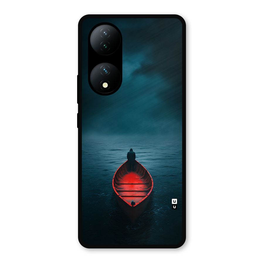 Floating Boat Metal Back Case for Vivo T2
