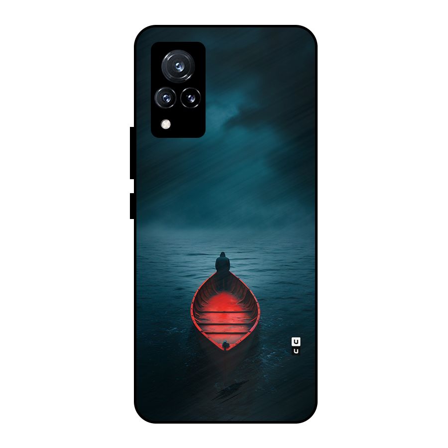 Floating Boat Metal Back Case for Vivo V21 5G