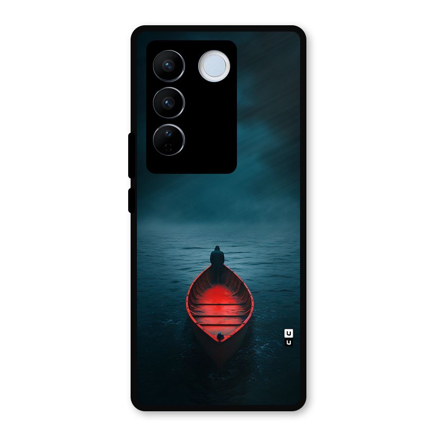 Floating Boat Metal Back Case for Vivo V27