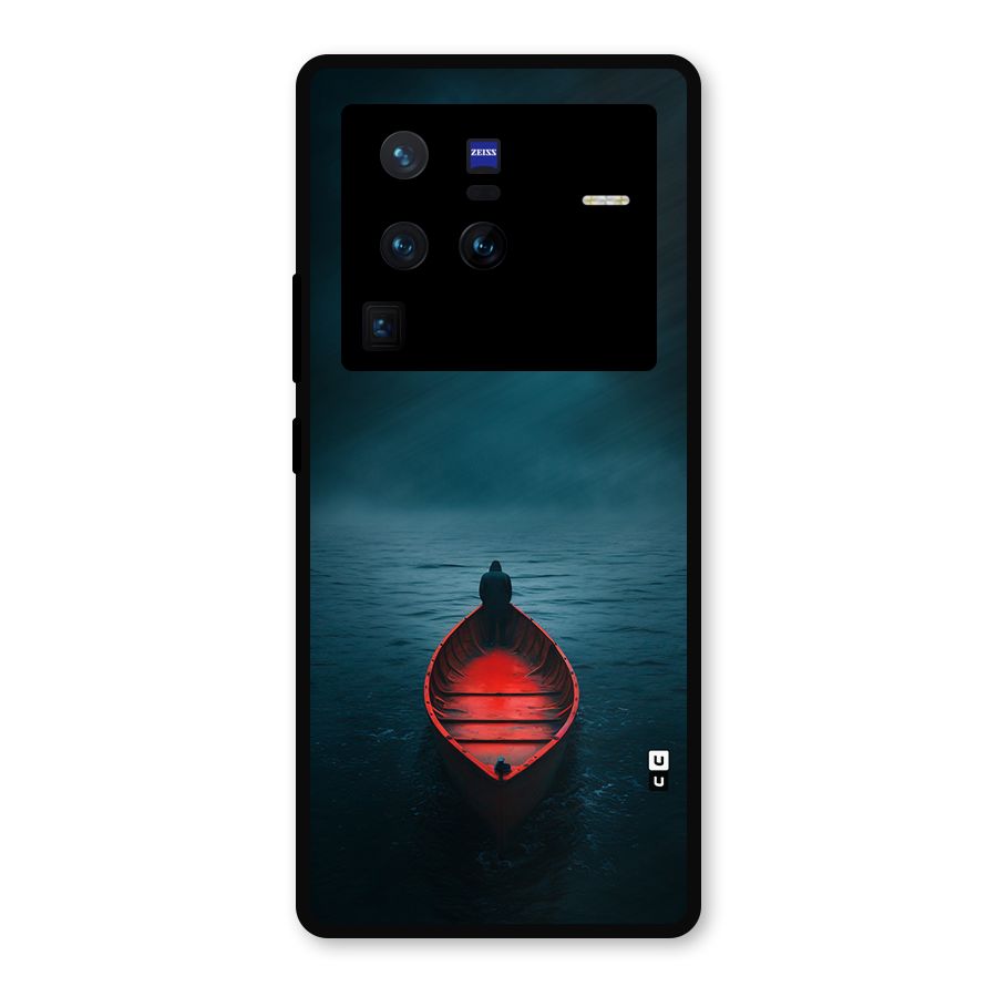 Floating Boat Metal Back Case for Vivo X80 Pro