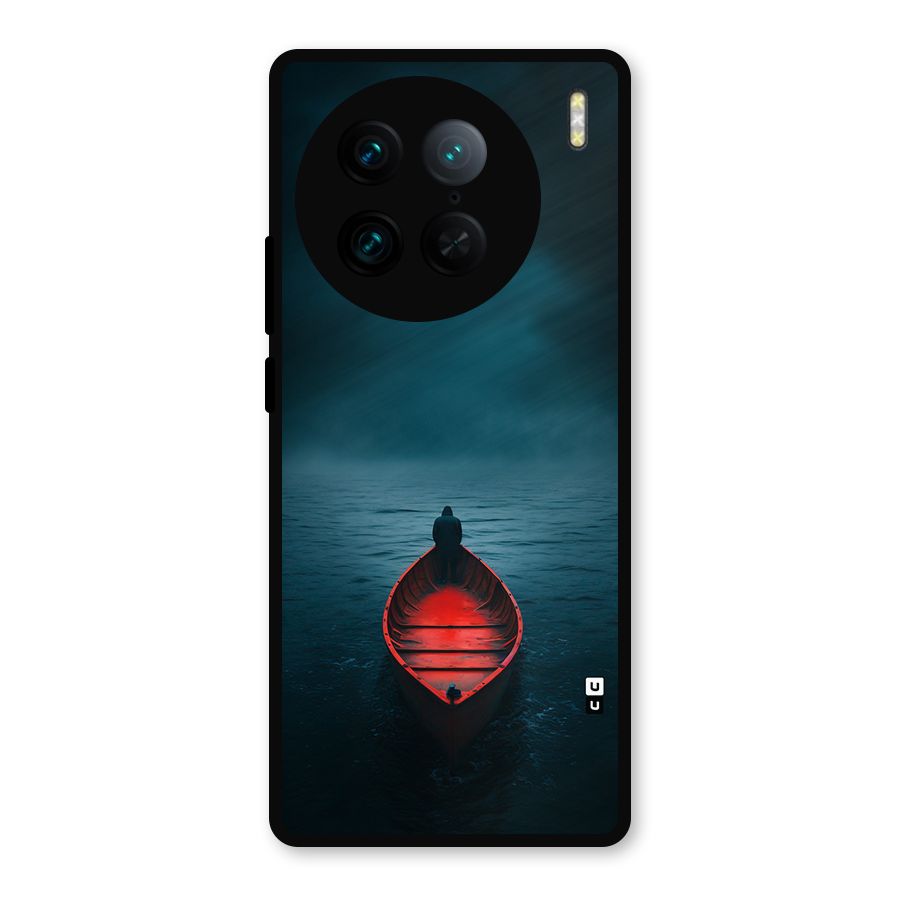 Floating Boat Metal Back Case for Vivo X90 Pro