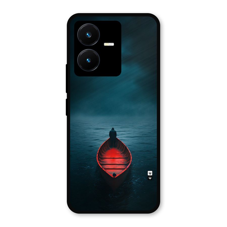 Floating Boat Metal Back Case for Vivo Y22