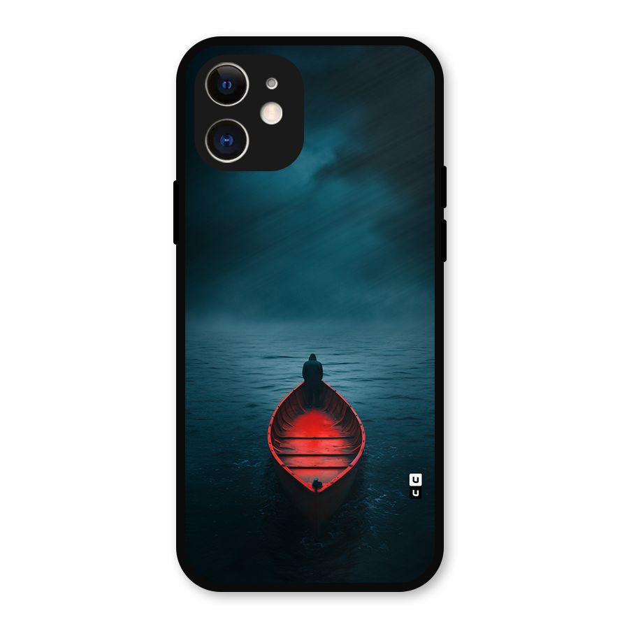Floating Boat Metal Back Case for iPhone 12