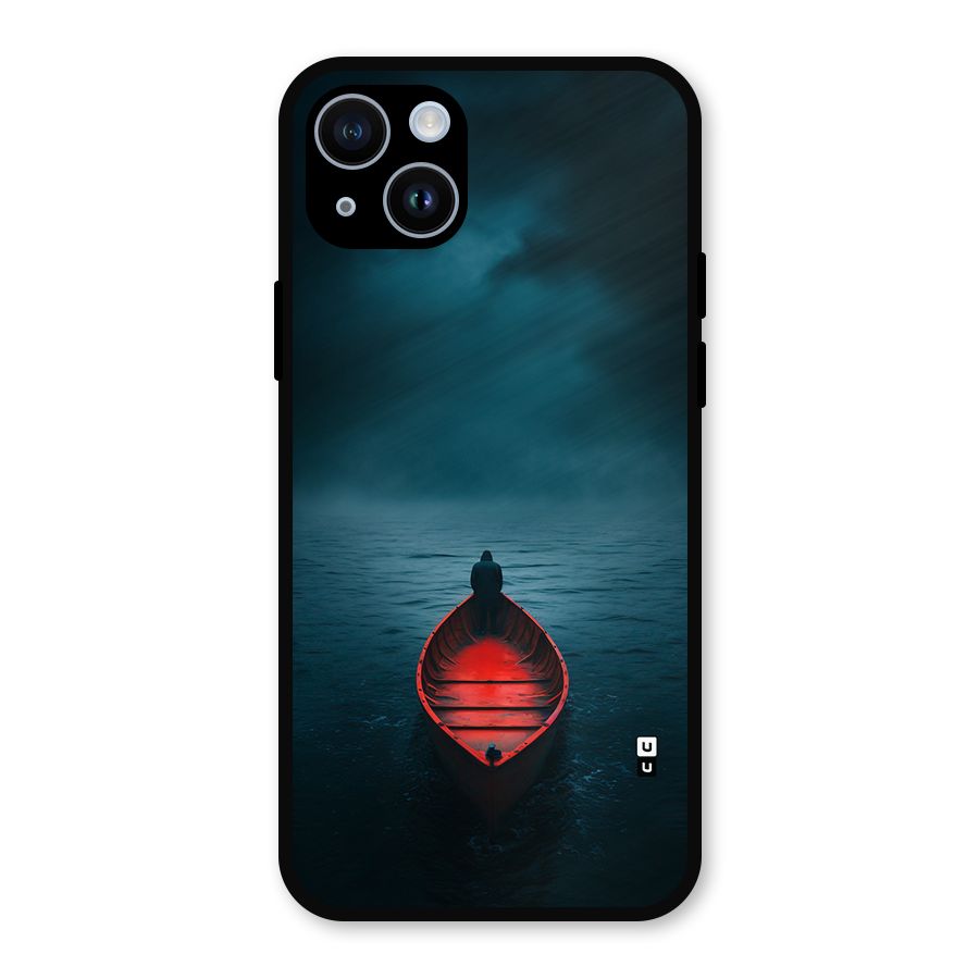 Floating Boat Metal Back Case for iPhone 14
