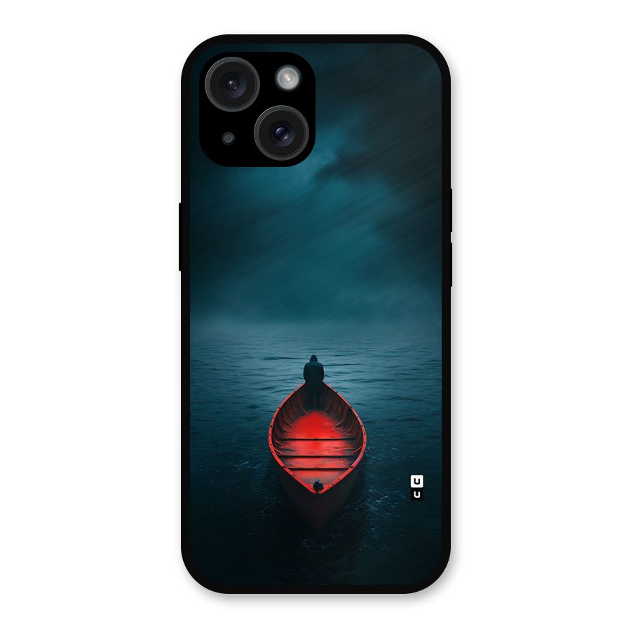 Floating Boat Metal Back Case for iPhone 15