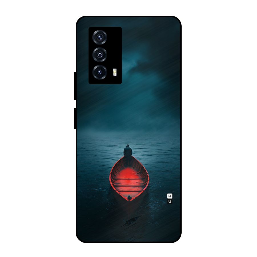 Floating Boat Metal Back Case for iQOO Z5