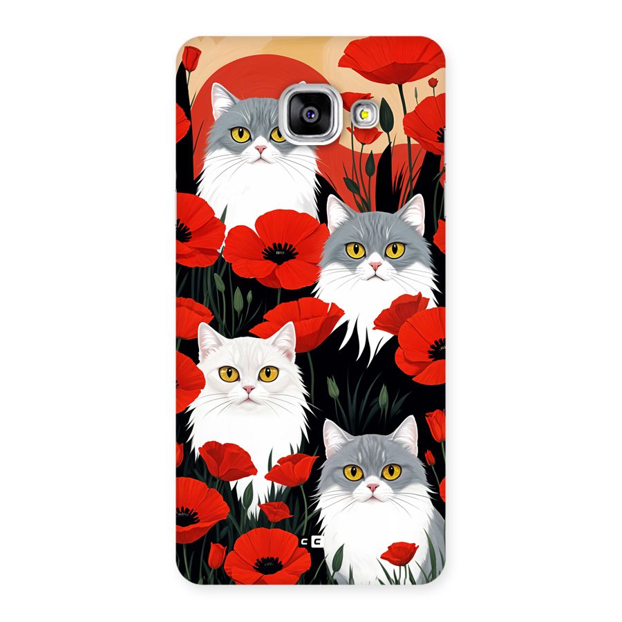 Floral Cat Back Case for Galaxy A5 (2016)