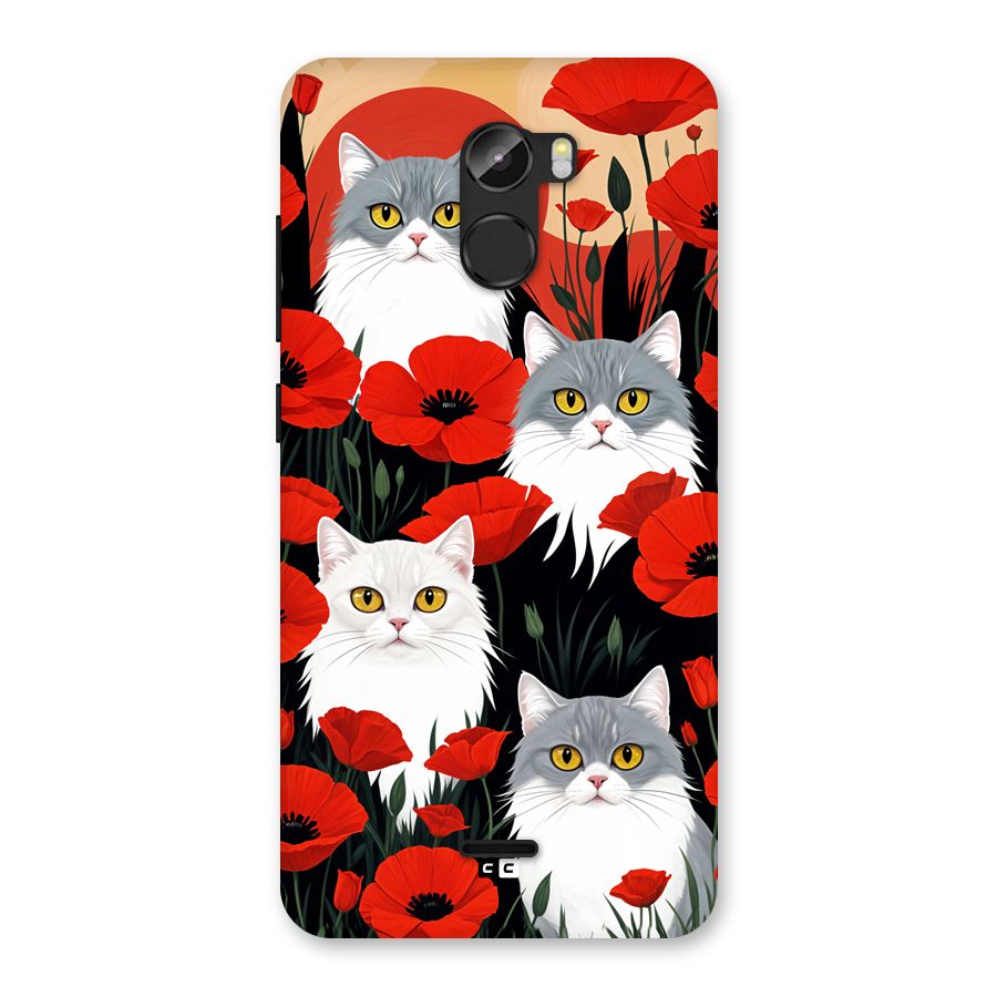 Floral Cat Back Case for Gionee X1