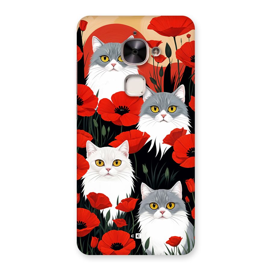 Floral Cat Back Case for Le 2