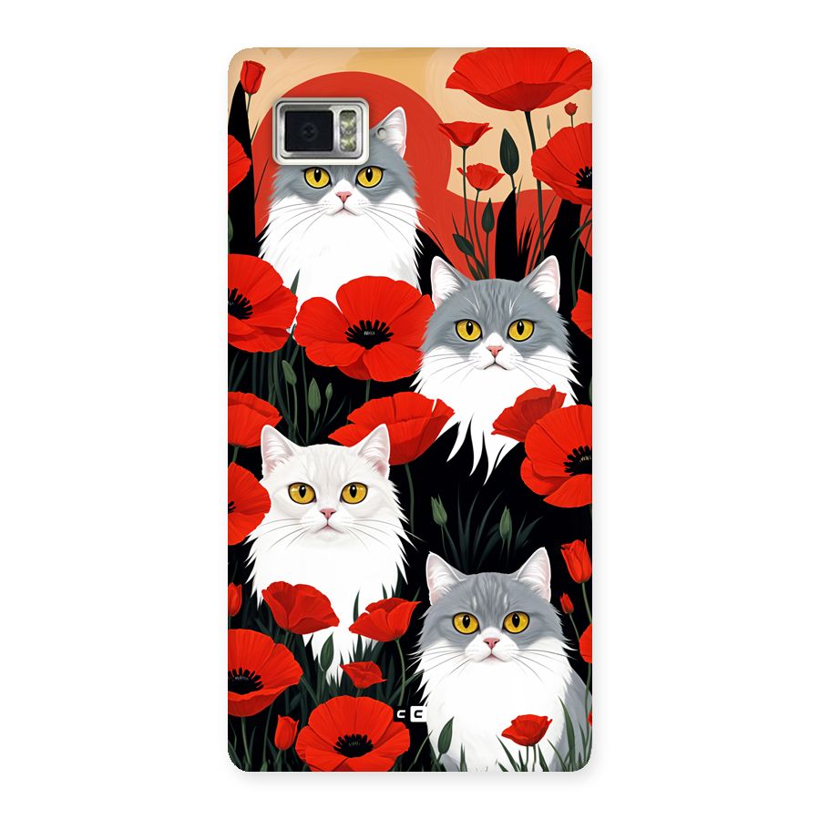 Floral Cat Back Case for Lenovo Vibe Z2 Pro K920