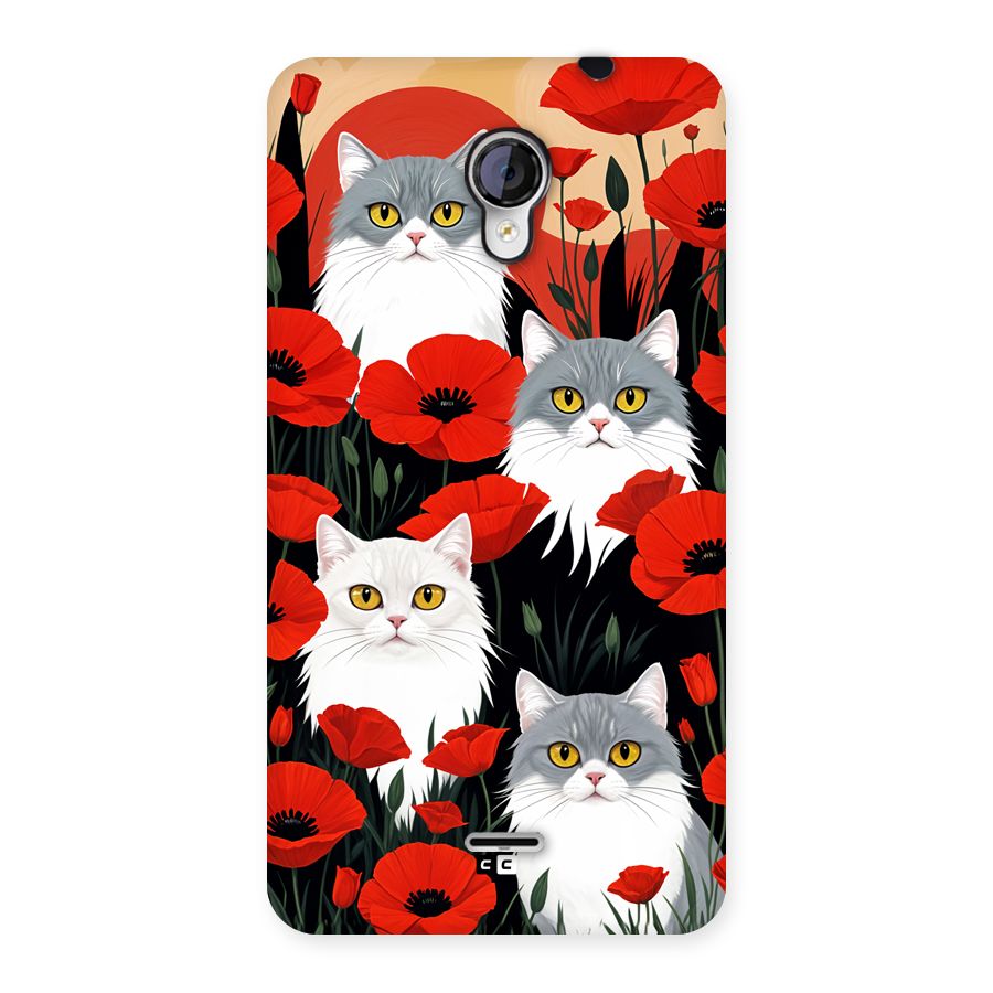 Floral Cat Back Case for Unite 2 A106