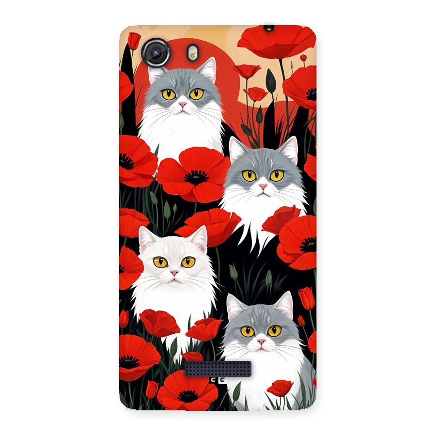Floral Cat Back Case for Unite 3