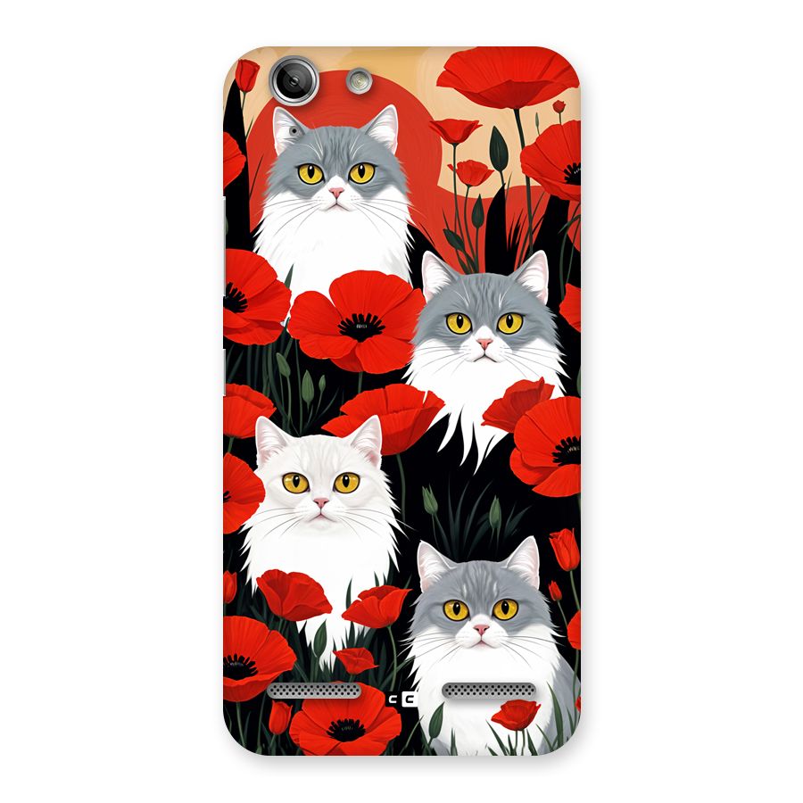 Floral Cat Back Case for Vibe K5