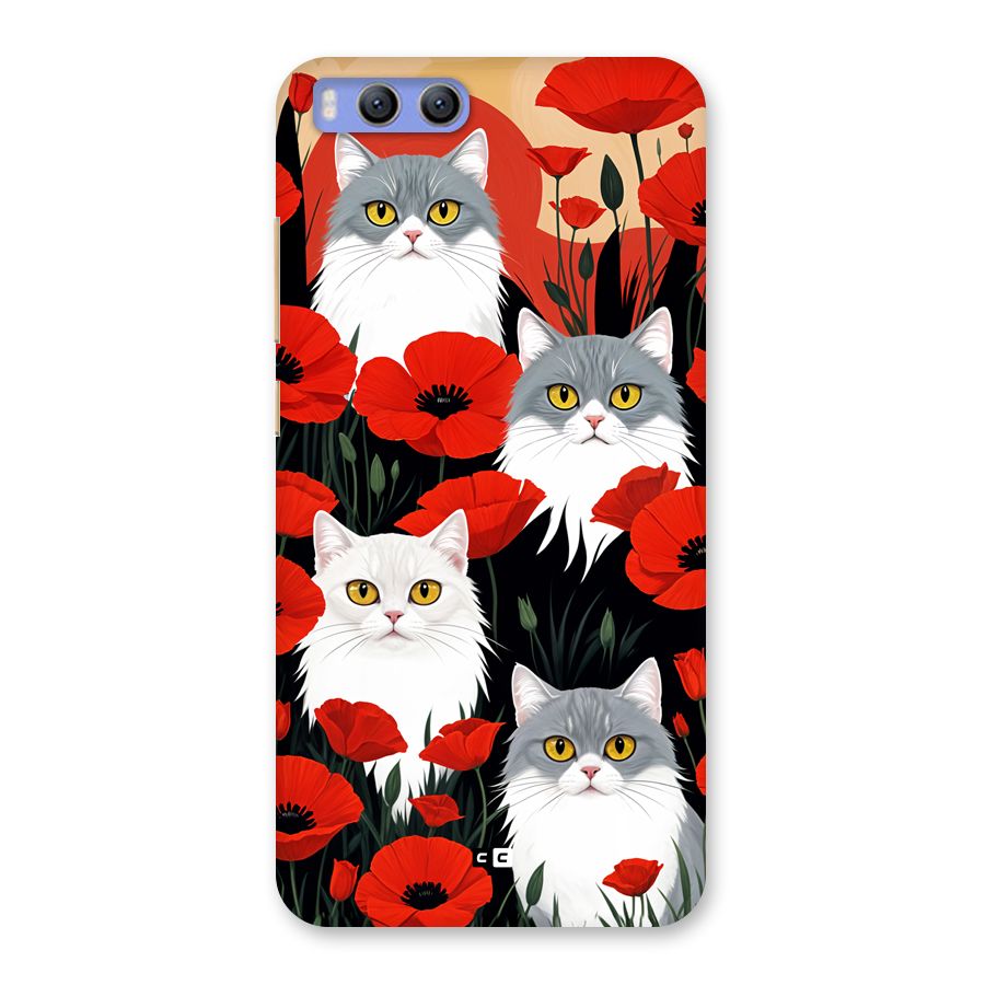 Floral Cat Back Case for Xiaomi Mi 6