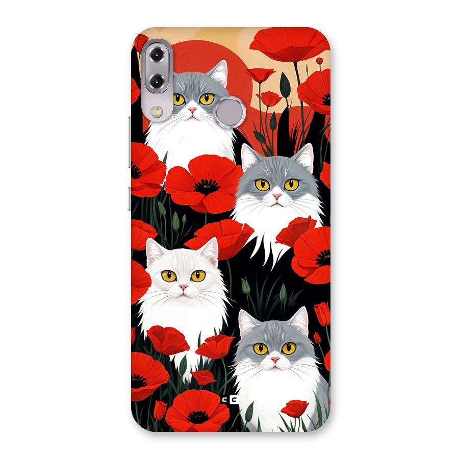 Floral Cat Back Case for Zenfone 5Z